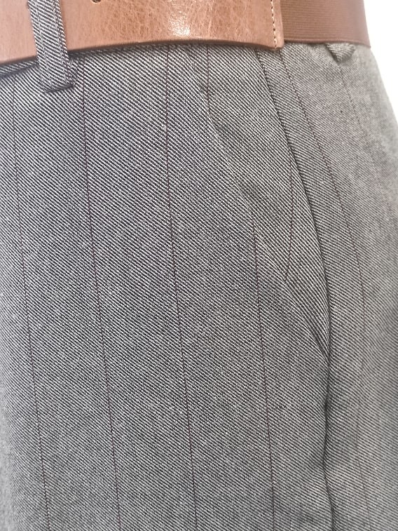 Bermuda gessati grigi Tensione in particolare tasche alla francese Con.senso abbigliamento Torino