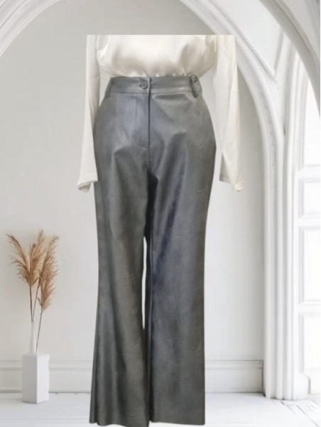 Pantaloni argento Tensione in vista frontale Con senso abbigliamento Torino