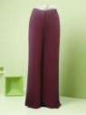 Pantaloni palazzo tinta vino elastico dietro vista frontale Con.senso abbigliamento Torino