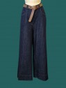 Jeans denim donna a palazzo Le streghe vista frontale Con.senso abbigliamento Torino