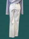 Pantalone donna bianco a zampa Le streghe vista frontale Con.senso abbigliamento Torino