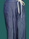 Pantalone largo donna in denim Kartika particolare coulisse Con.senso abbigliamento Torino