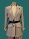 Giacca donna nude polso riga con cintura Le streghe vista frontale Con.senso abbigliamento Torino
