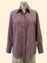 Camicia donna righe vino e butto Karitika vista frontale Con.senso abbigliamento Torino