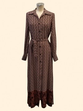 Chemisier donna fantasia moro Le streghe vista frontale Con.senso abbigliamento Torino