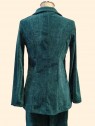 Giacca donna ciniglia verde doppiopetto vista dietro Con.senso abbigliamento Torino