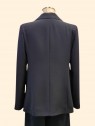 Giacca donna nera spacchi laterali vista dietro Con.senso abbigliamento Torino