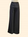 Pantaloni donna palazzo neri elastico dietro vista dietro Con.senso abbigliamento Torino