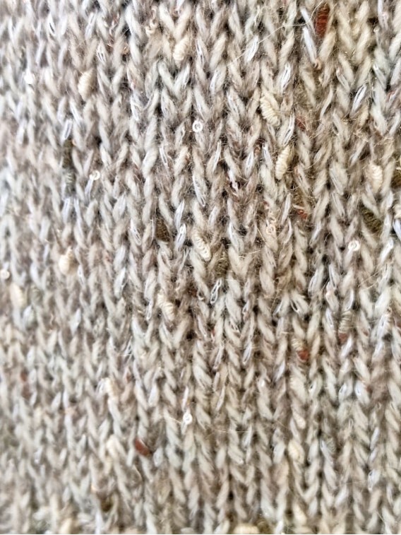 Maglia donna fantasia beige moro Kartika particolare pailletts Con.senso abbigliamento Torino