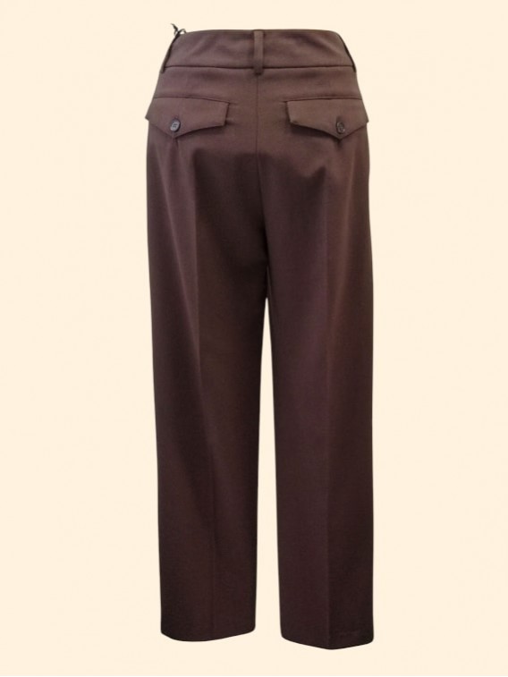 Pantaloni donna sigaretta moro Kartika vista dietro Con.senso abbigliamento Torino