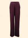 Pantaloni donna vino gamba dritta elastico dietro tasche alla francese Kartika vista frontale Con.senso abbigliamento Torino