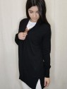 Cardigan donna nero spacchi laterali Markup particolare spacchi Con senso abbigliamento Torino